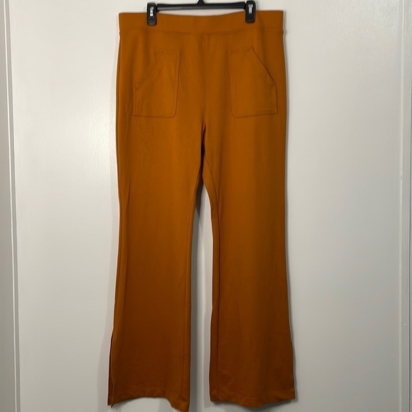 Maeve Anthropologie Eve Ponte Flare Wide Leg Pants Size XL - Picture 1 of 6